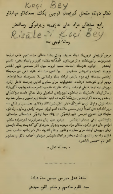 Risale-i-Koci-Beg